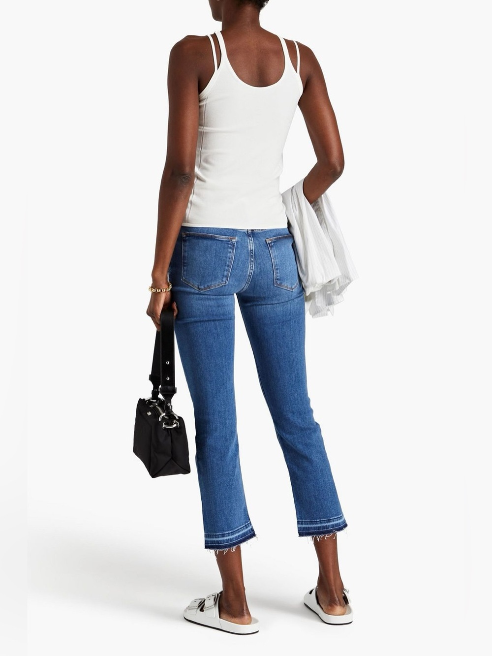 Frame Denim Le High cropped high-rise straight-leg jeans Size 30 - Picture 2 of 10